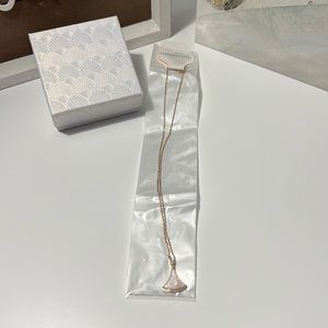 Stainless steel rose gold necklace